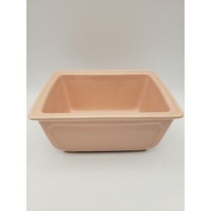 Vintage Mid Century Pink Ceramic Rectangular Planter Succulent Pot